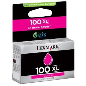 Atrament Lexmark 100XL magenta 600str