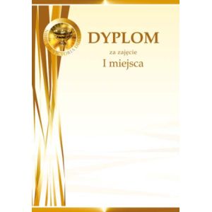 Dyplom Puchar złoty 170g 25ark
