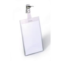 Identyfikator z klipem Durable pionowy 60x90 8002 25szt