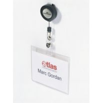 Identyfikator z mechanizmem ściągającym Durable 60x90 8138 10szt