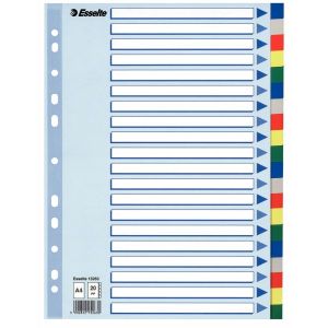 Przekładki Esselte A4 plastikowe 20 kart 15263