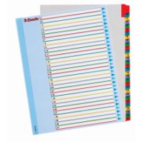 Przekładki Esselte A4 1-31 Mylar kartonowe karta opisowa 100210