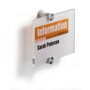 Tabliczka informacyjna Durable Crystal SIGN 148x105mm 4821