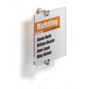 Tabliczka informacyjna Durable Crystal Sign 148x148mm 4822