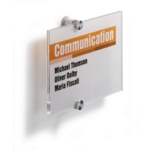 Tabliczka informacyjna Durable Crystal SIGN 210x148mm 4823