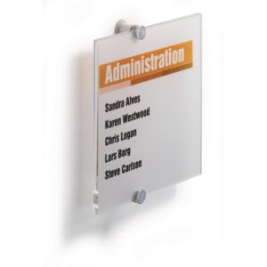 Tabliczka informacyjna Durable Crystal Sign 210x210mm 4824