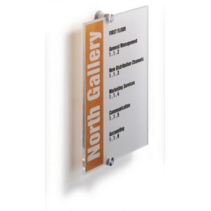 Tabliczka informacyjna Durable Crystal Sign 210x297 mm 4825