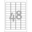 Etykiety usuwalne Avery Zweckform 45,7x21,2 L4736REV-25
