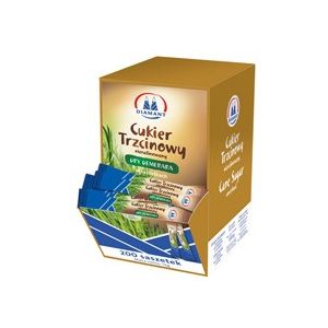 Cukier trzcinowy w saszetkach.200szt