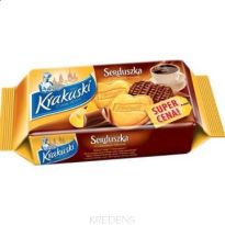 Ciastka Krakuski Serduszka maślane w mlecznej czekoladzie 143g