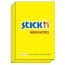 Karteczki samoprzylepne Stick,n 76x51 neon żółty 21132
