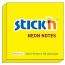 Karteczki samoprzylepne Stick'n 76x76 żółty neon 21133