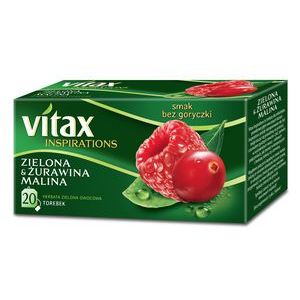 Herbata Vitax Inspirations Żurawina malina 20tb