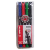 Foliopis Stabilo OHPen S 0,4mm kpl 4szt 841/4