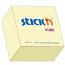 Karteczki samoprzylepne Stick`in 76x76 400 pastelowy żółty 21072