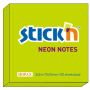Karteczki samoprzylepne Stick`n 76x76 zielony neon