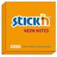 Karteczki samoprzylepne Stick`n 76x76 pomarańczowy neon