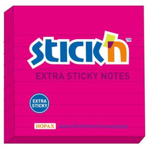 Karteczki samoprzylepne Stick`n Extra Sticky 101x101 różowy neon