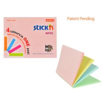 Karteczki samoprzylepne Stick`n Magic Pad 76x101 pastelowe 21575