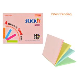 Karteczki samoprzylepne Stick`n Magic Pad 76x101 pastelowe 21575