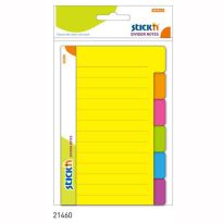 Przekładki samoprzylepne Stick`n 100x50 6 kol.neon 21460