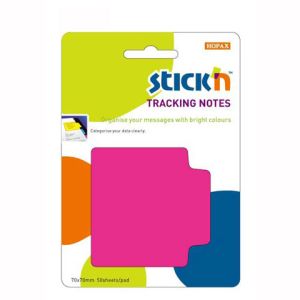 Przekładki samoprzylepne Stick`n 70x70 różowe neon 21481