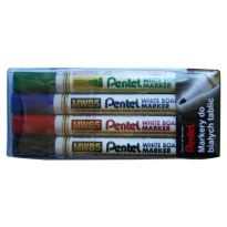 Marker suchościeralny Pentel MW85 komplet 4szt.