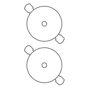 Etykiety samoprzylepne Avery CD L7760-25 białe błyszczące