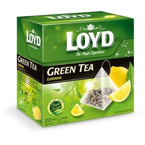 Herbata Loyd piramidki Green Tea Lemon 20tb 30430