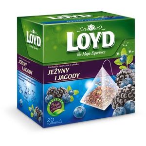 Herbata Loyd piramidki Jeżyny i jagody 20tb