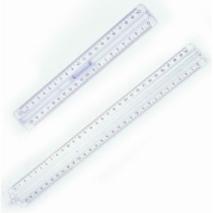 Linijka plastikowa podwójna 30cm