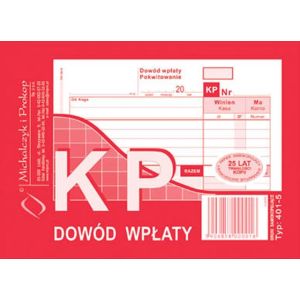 Druk MiP 401-5 KP Dowód wpłaty A6