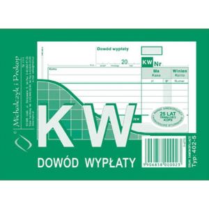 Druk MiP 402-5 KW Dwód wypłaty A6