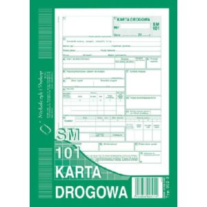 Druk MiP 802-3 Karta drogowa samochód osobowy A5